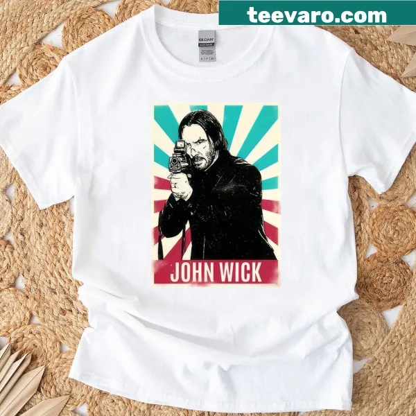 Vintage style John Wick t-shirt with retro graphic design