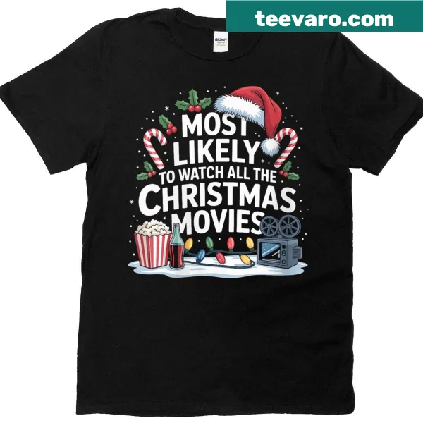 Funny Christmas movie-themed T-shirt for women