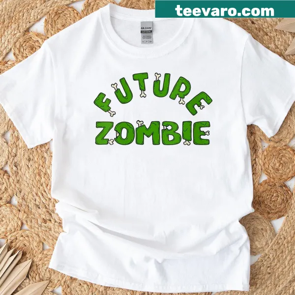 Spooky T-shirt featuring a zombie-themed horror movie graphic