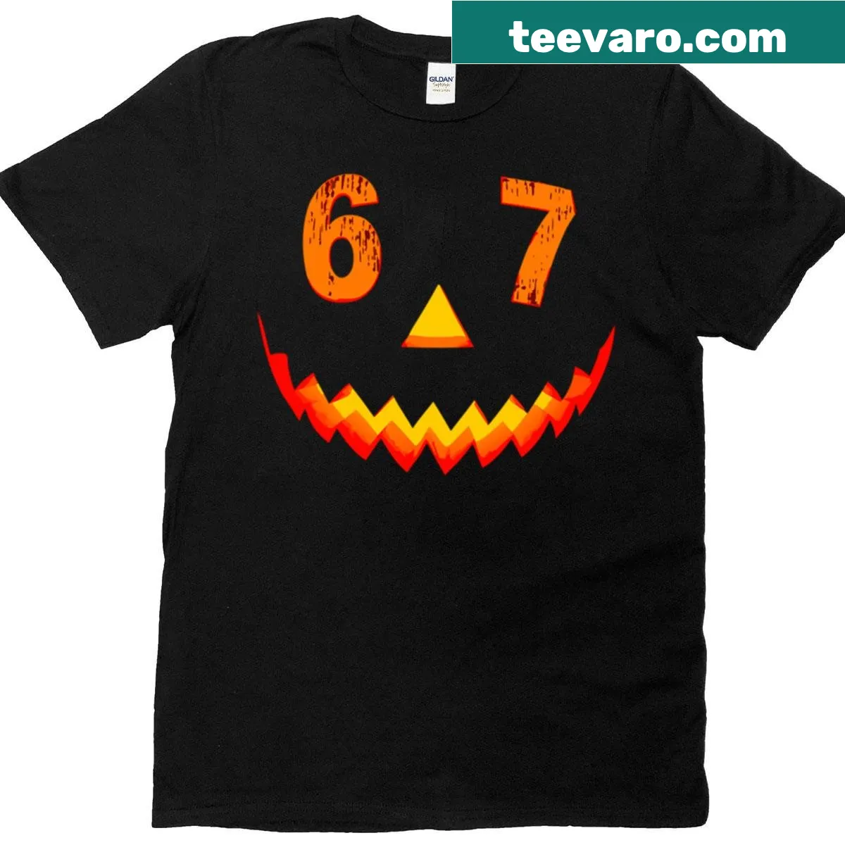 Funny Halloween meme text on T-shirt — on a men's t-shirt