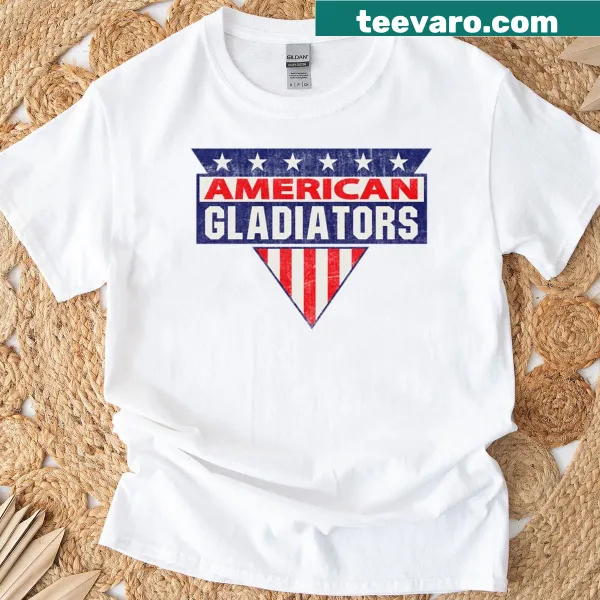 Vintage graphic T-shirt celebrating American Gladiators