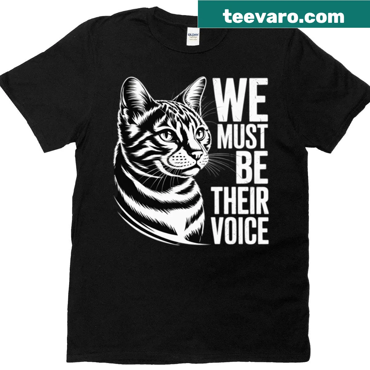 Funny animal rights graphic t-shirt promoting animal welfare — on a men's t-shirt