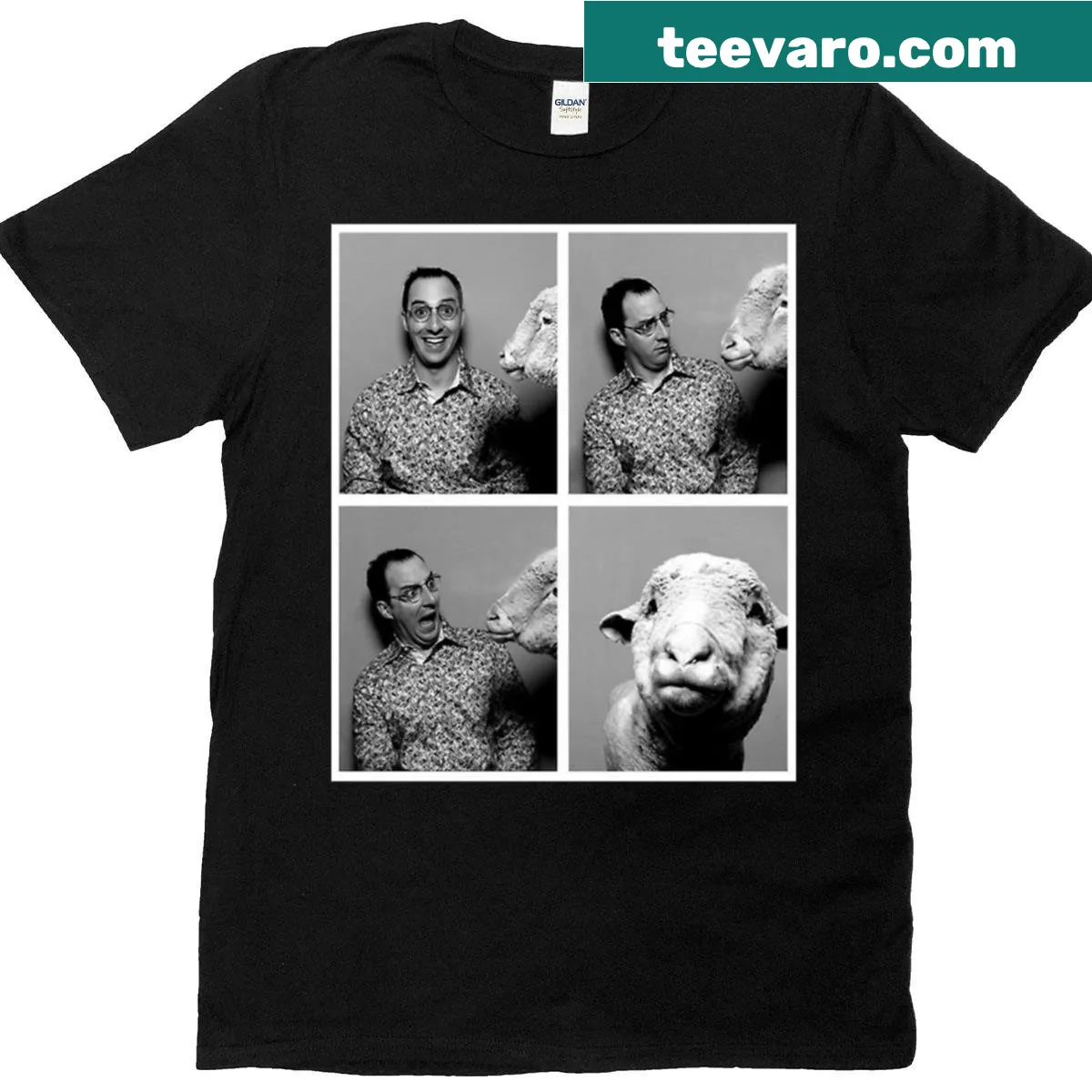 Buster Bluth graphic t-shirt from Arrested Development, funny design — on a men's t-shirt