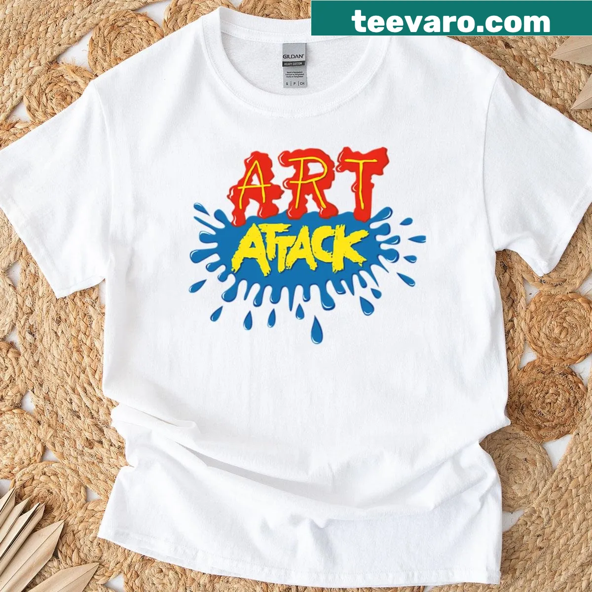 Whimsical t-shirt celebrating creativity and artistic expression — on a men's t-shirt