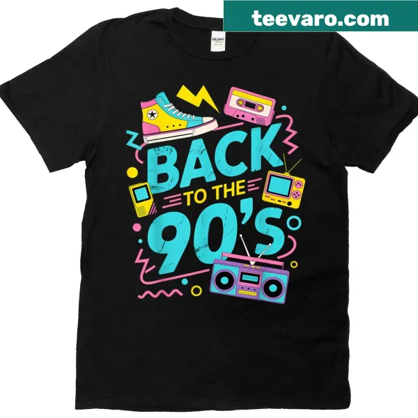 Vintage-style t-shirt celebrating 90s tech and culture