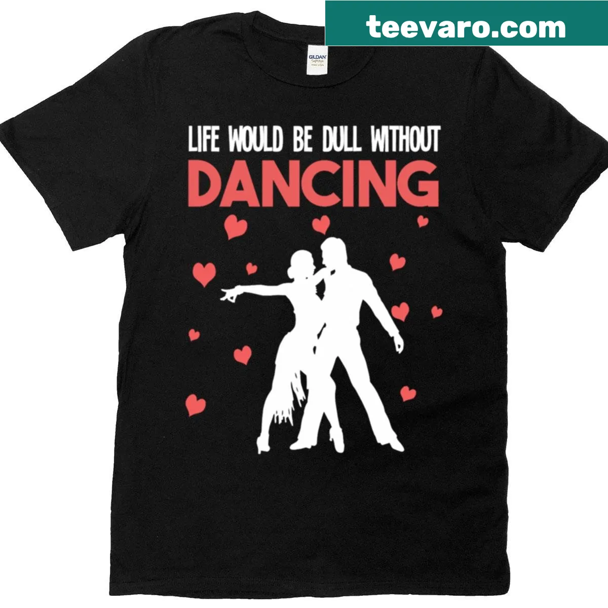 Inspirational ballroom dancing graphic T-shirt — on a men's t-shirt