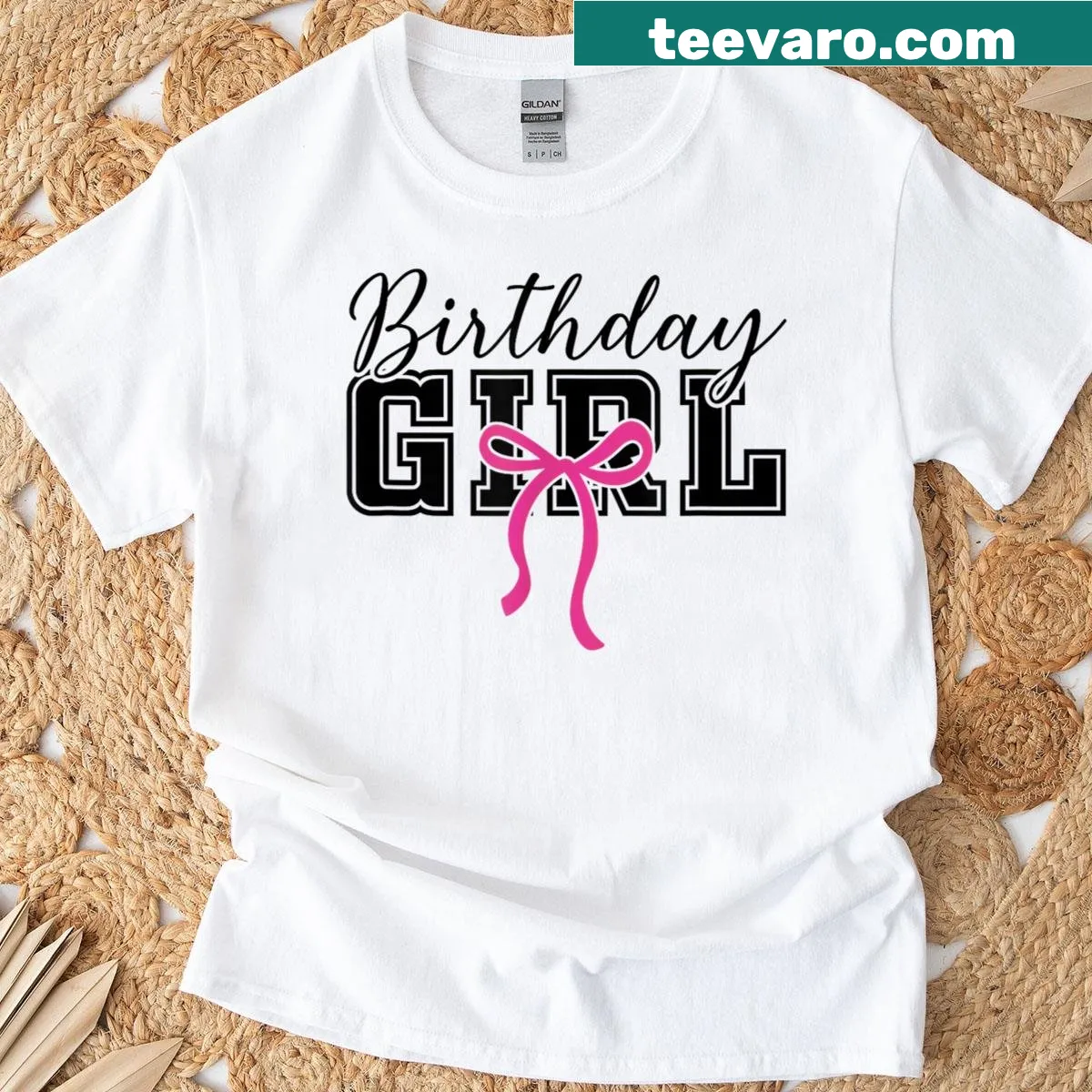 Birthday T-shirt for girls featuring ages 2 to 9 — on a men's t-shirt