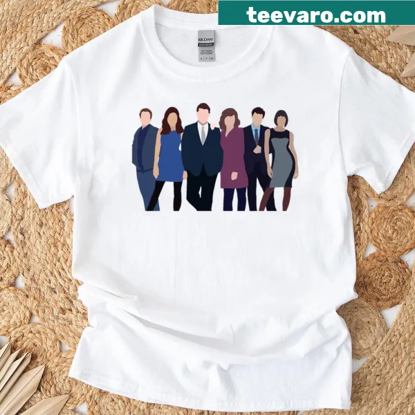 T-shirt featuring various cartoon characters from Bones