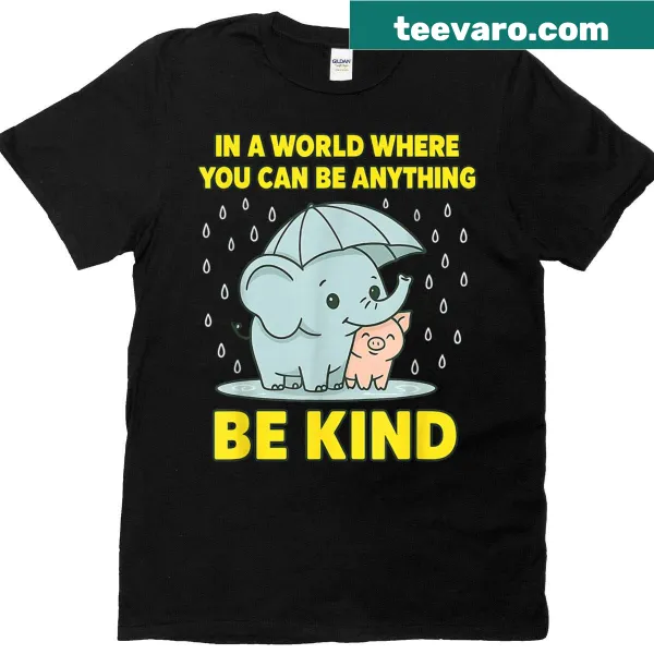Kid's t-shirt with 'Bruh Be Kind' message and cheerful graphic