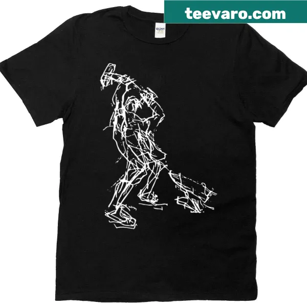 T-shirt with construction-themed graphic design