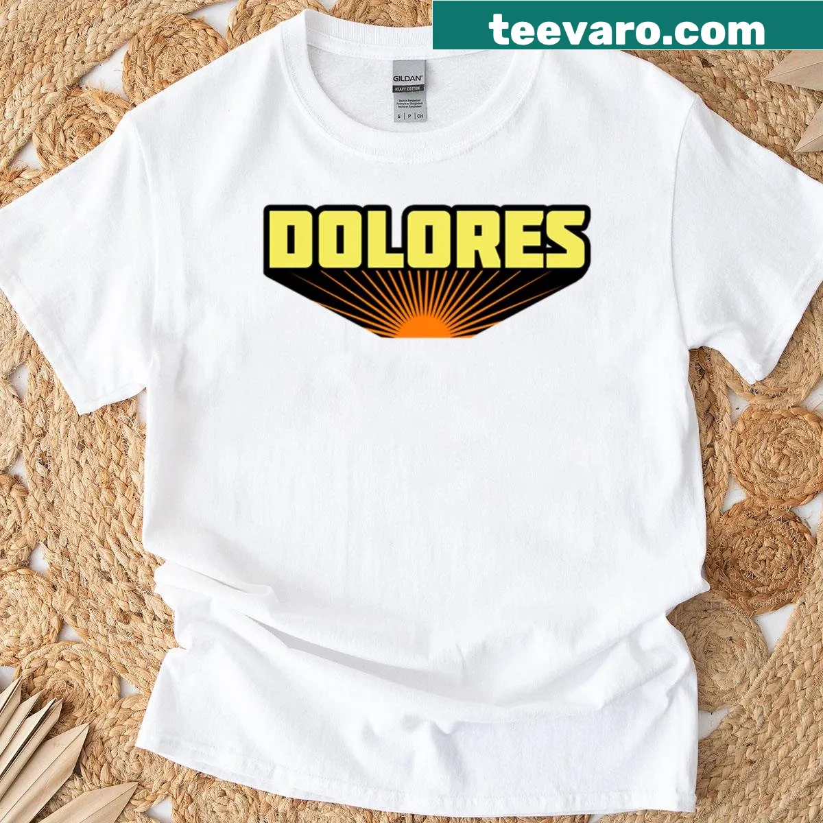 T-shirt featuring Dolores from Westworld — on a men's t-shirt
