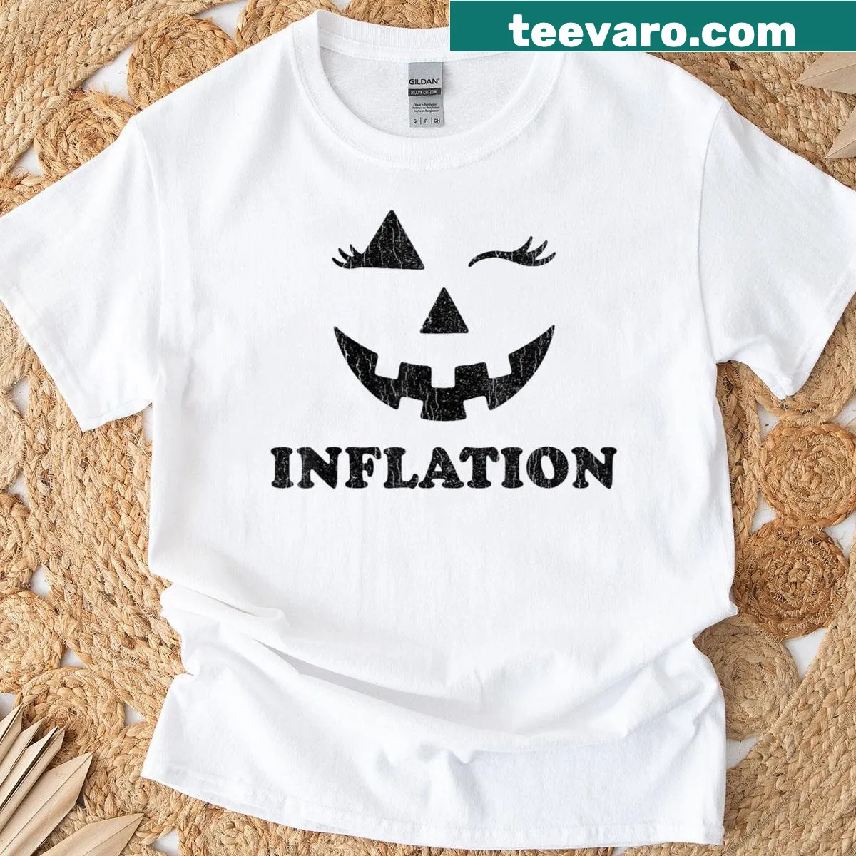Funny Halloween t-shirt for couples about inflation — on a men's t-shirt