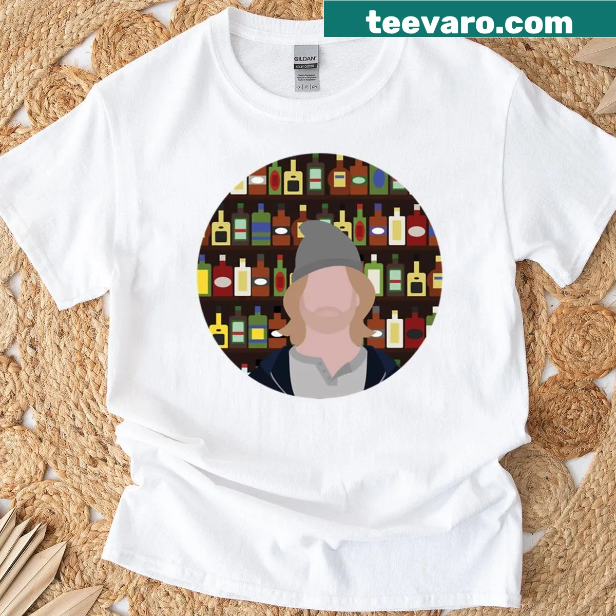 Oversized Frank Gallagher graphic t-shirt from the popular TV series — on a men's t-shirt
