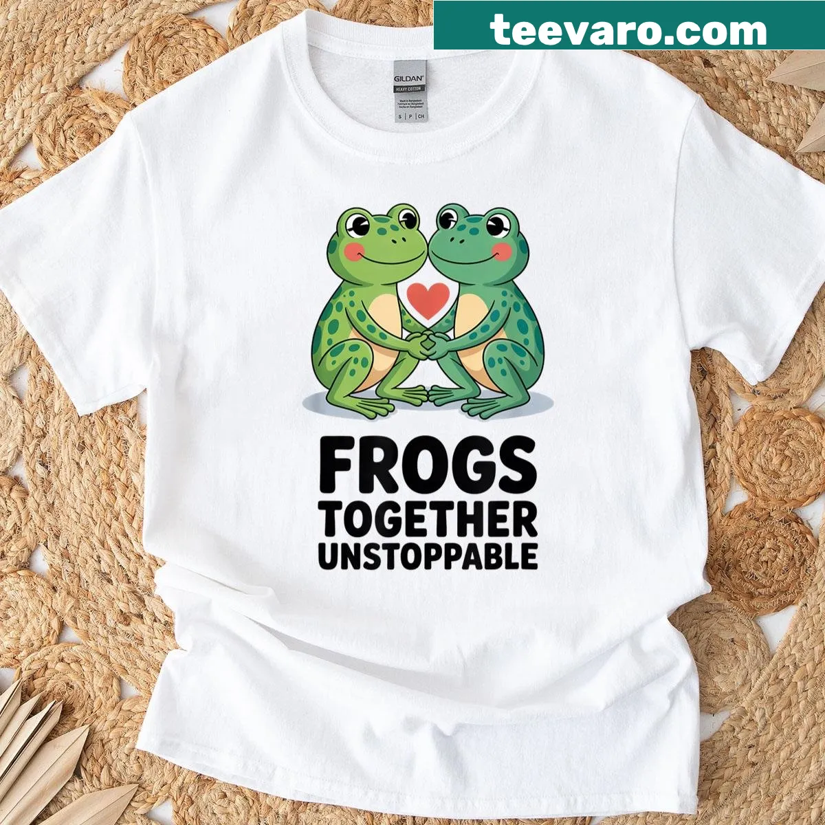 Vintage Portland Frog Pride t-shirt with humorous frog graphics — on a men's t-shirt