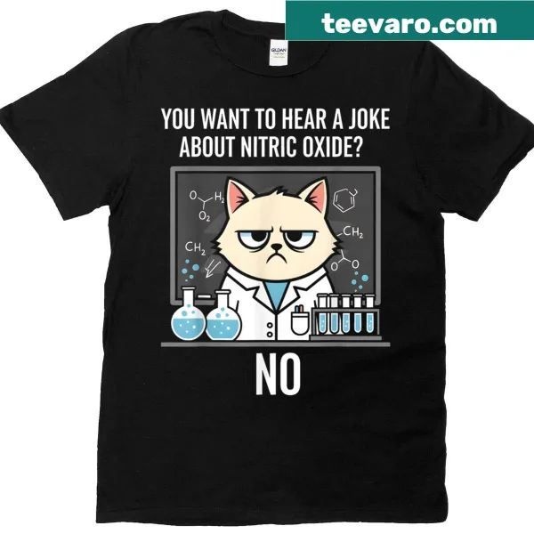 Funny Chemistry Teacher T-shirt with nitric acid pun