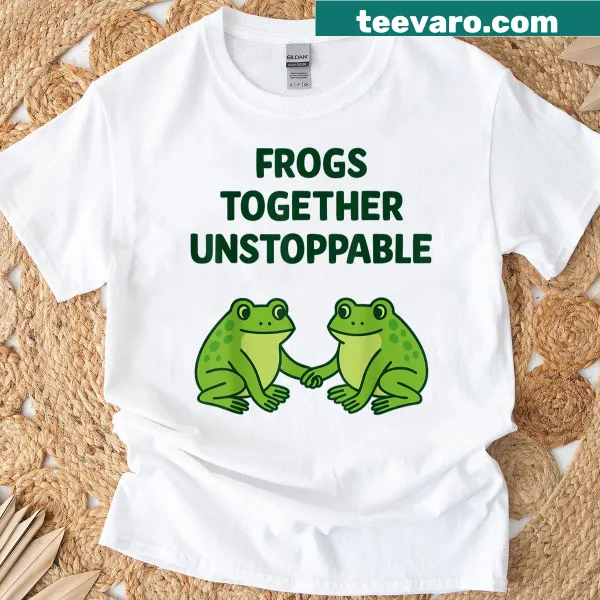 Vintage-inspired T-shirt with humorous frog design