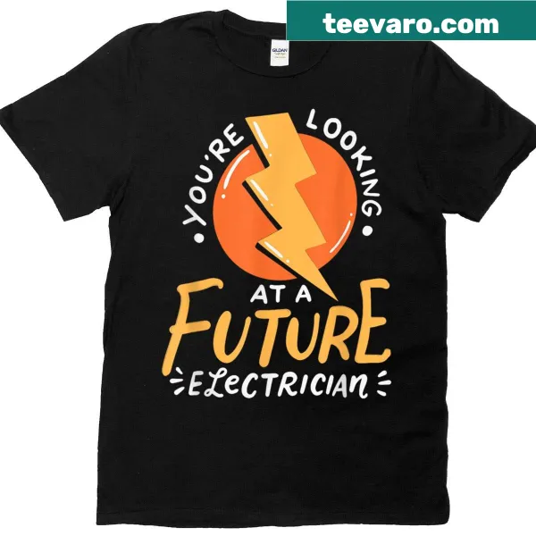 Humorous text design celebrating future electricians and engineers.