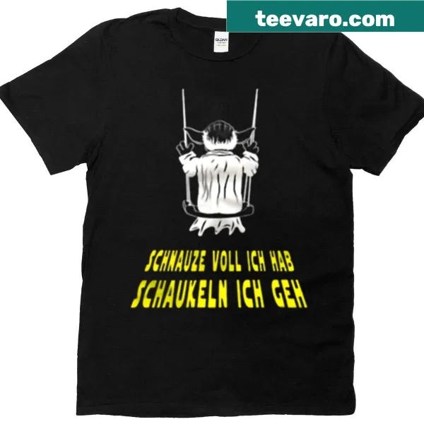 Playful Yoda graphic on a humorous T-shirt