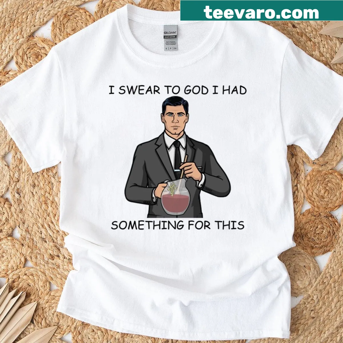 Archer sitcom sarcastic saying graphic t-shirt — on a men's t-shirt