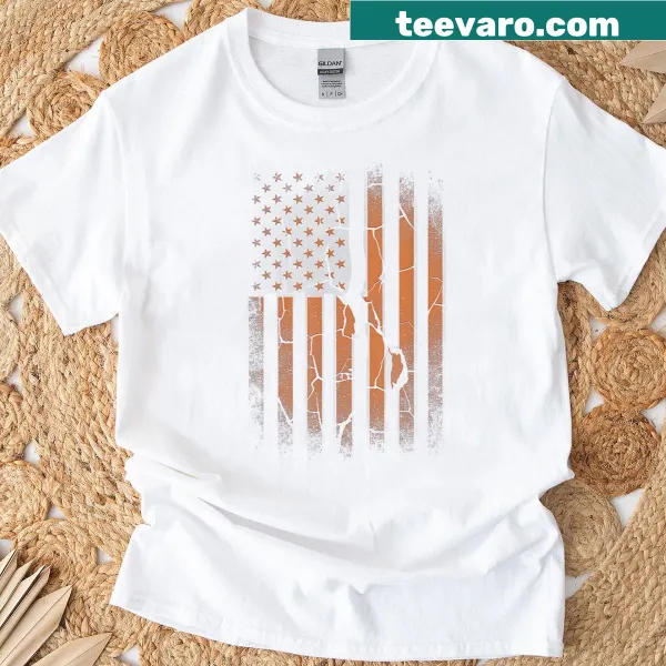 Halloween themed T-shirt with American flag design