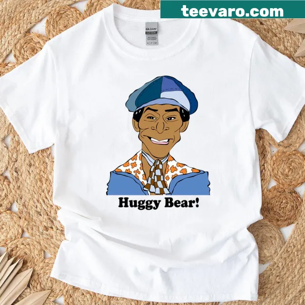 Oversized t-shirt featuring Huggy Bear fan art from Starsky and Hutch
