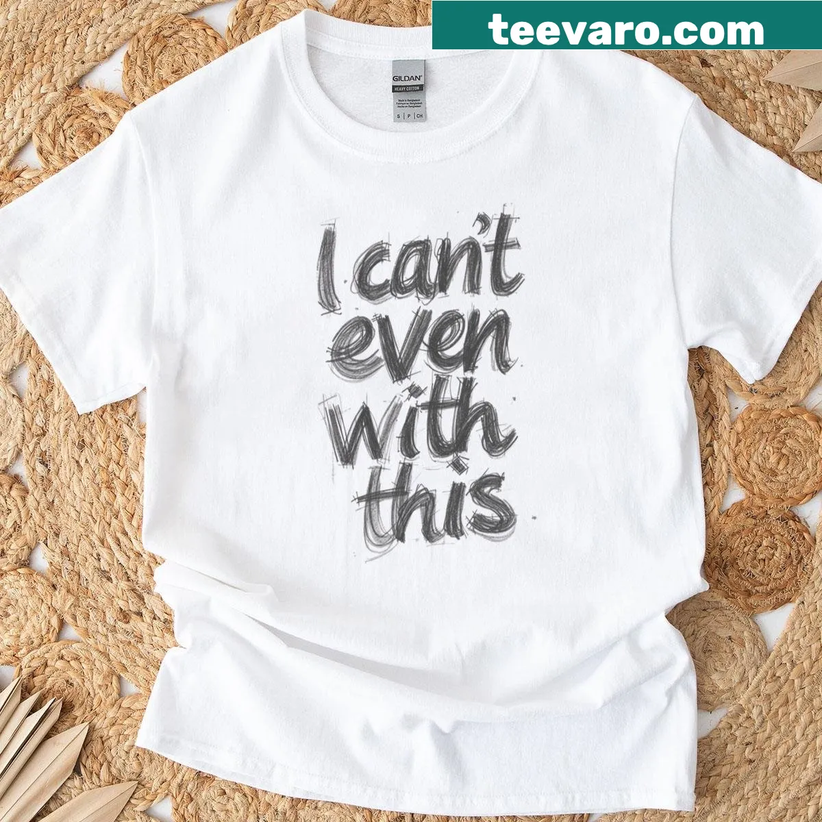 Lighthearted T-shirt featuring the phrase about disbelief — on a men's t-shirt