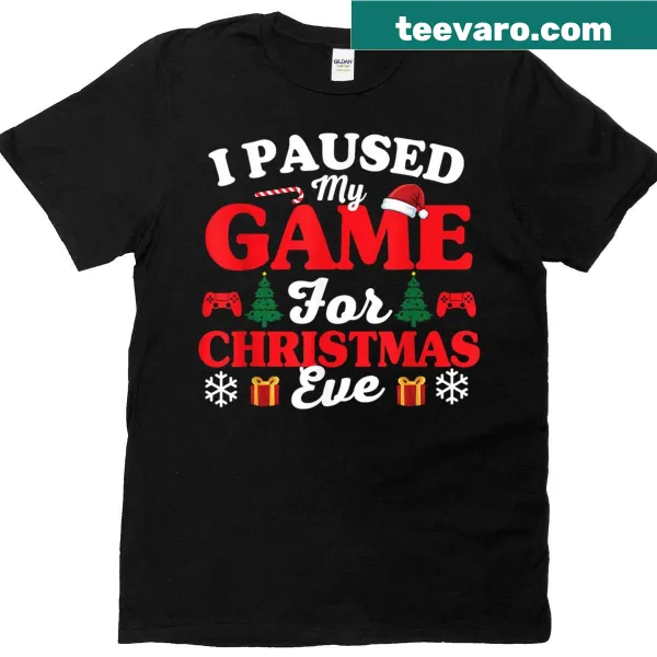 Funny T-shirt with a gaming phrase for Christmas Eve