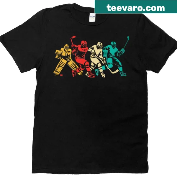 Vintage-style Ice Hockey T-shirt