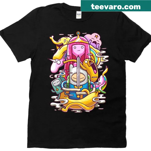 T-shirt featuring a whimsical design inspired by Adventure Time