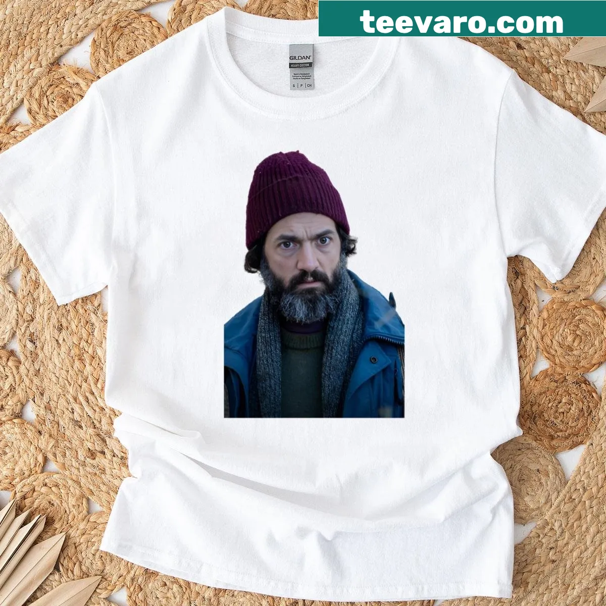 Illustrative design of Jade from a TV series on a t-shirt — on a men's t-shirt