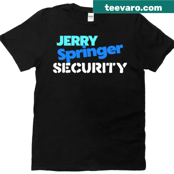 Retro T-shirt with Jerry Springer Security reference