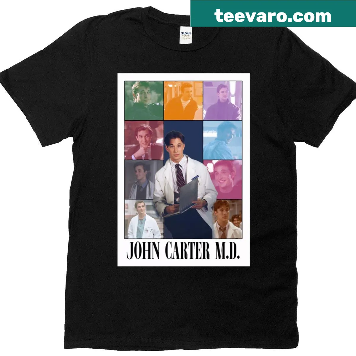 Illustrative design of John Carter theme on T-shirt — on a men's t-shirt