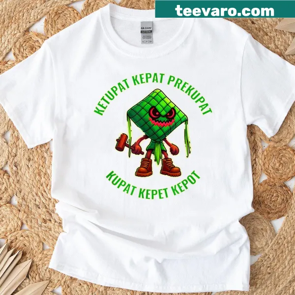 Indonesian ghost design on a T-shirt with a humorous twist