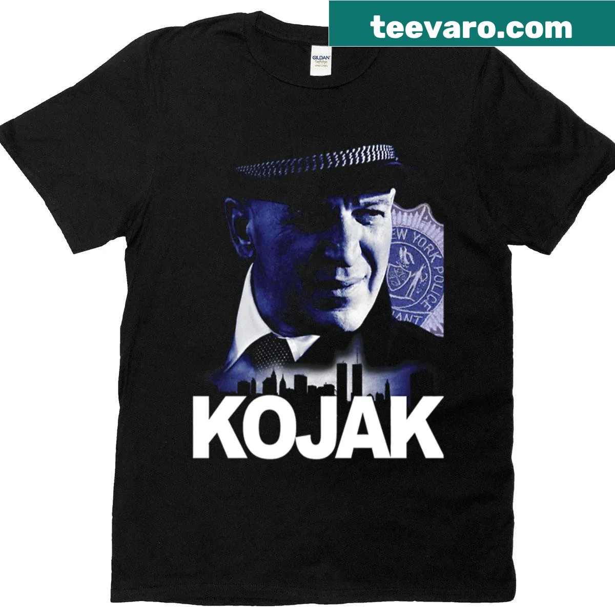 Vintage design inspired by Kojak TV show on T-shirt — on a men's t-shirt