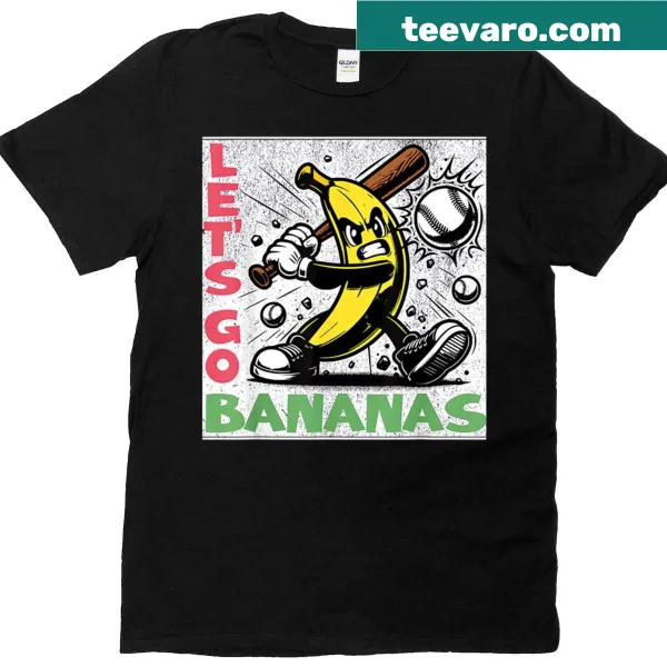 Funny banana graphic T-shirt for youth