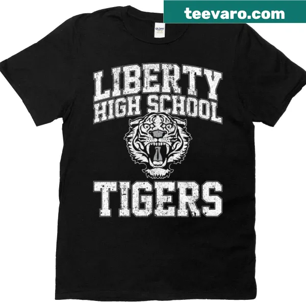 LHS Tigers graphic on a spirited school pride T-shirt