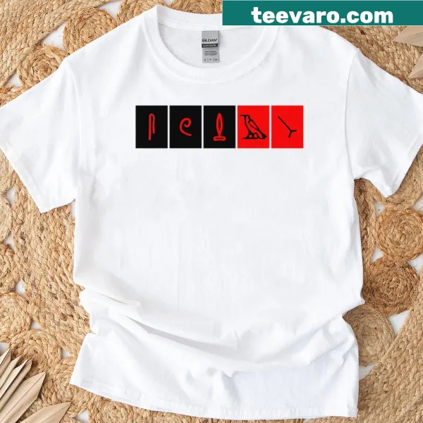 T-shirt featuring Dharma Initiative hieroglyphics from the TV show Lost.