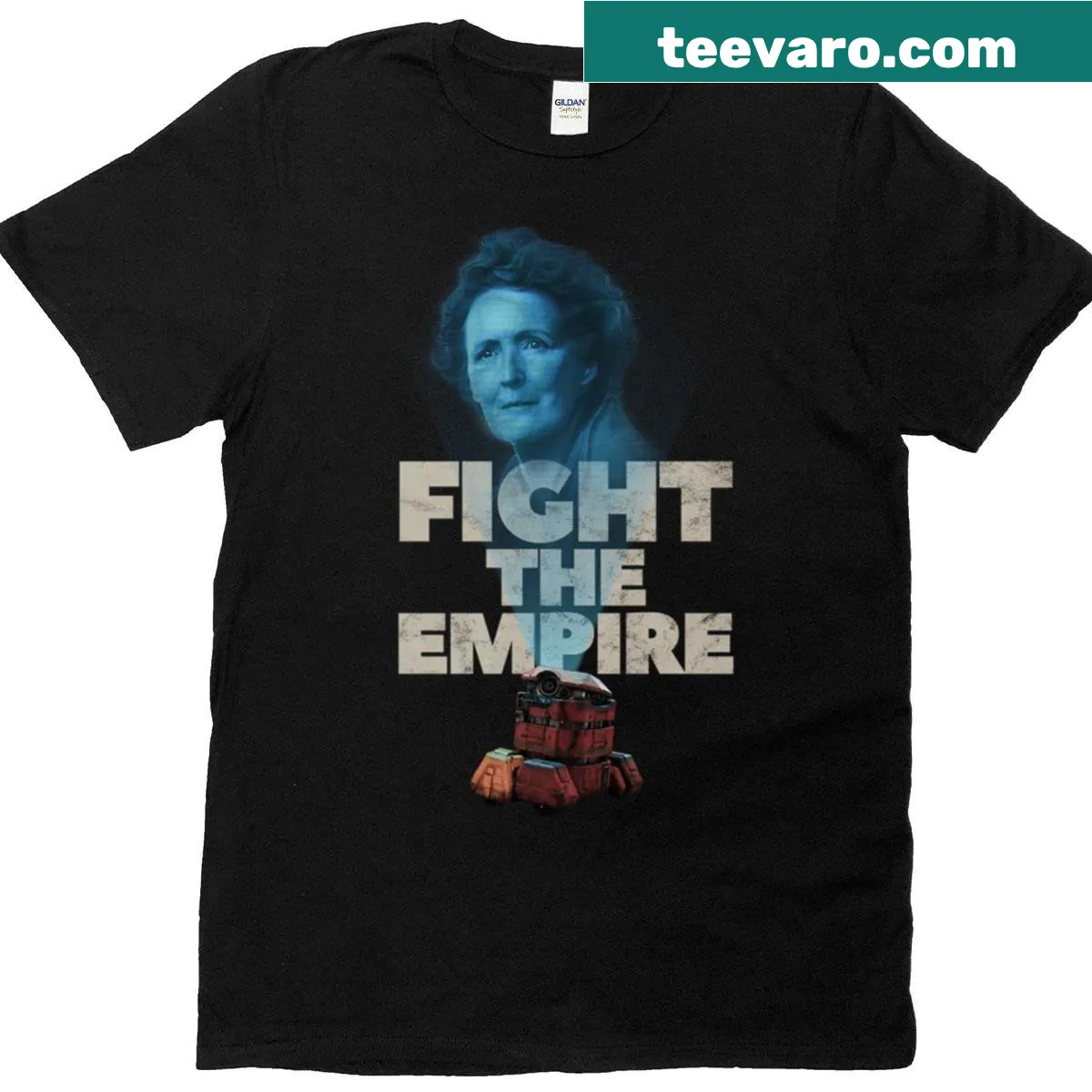 Playful t-shirt featuring the Fight The Empire monologue graphic — on a men's t-shirt