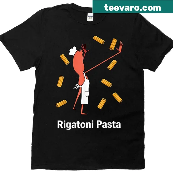 Funny Marcus the Worm rigatoni pasta graphic T-shirt