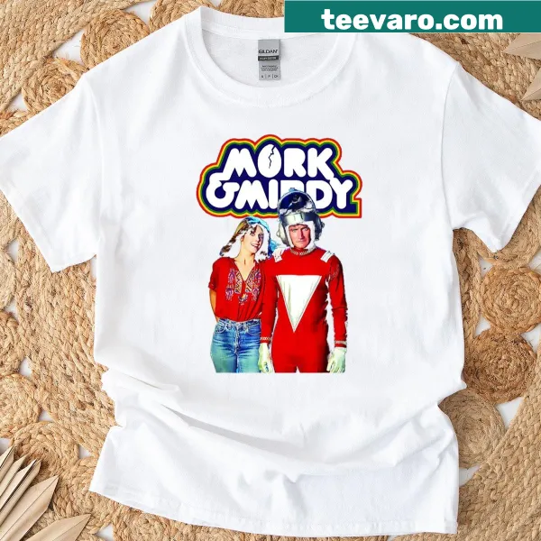 Retro Mork and Mindy t-shirt celebrating the iconic 70s show