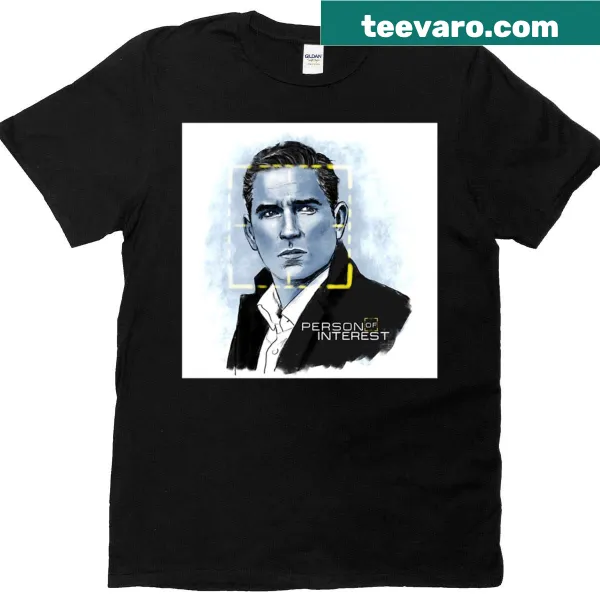 Illustration of Mr. Reese from 'Person of Interest' on T-shirt