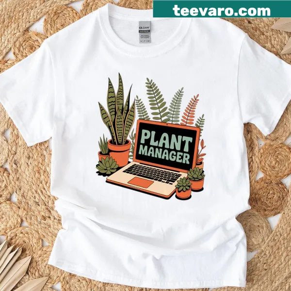 Funny retro Plant Parent shirt with whimsical graphics and text.