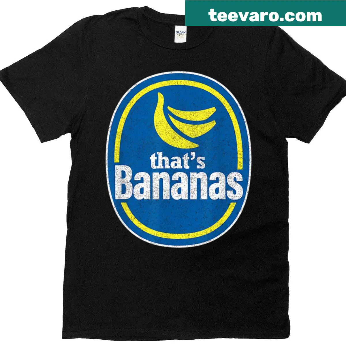 Oversized t-shirt with a funny banana graphic for Halloween — on a men's t-shirt