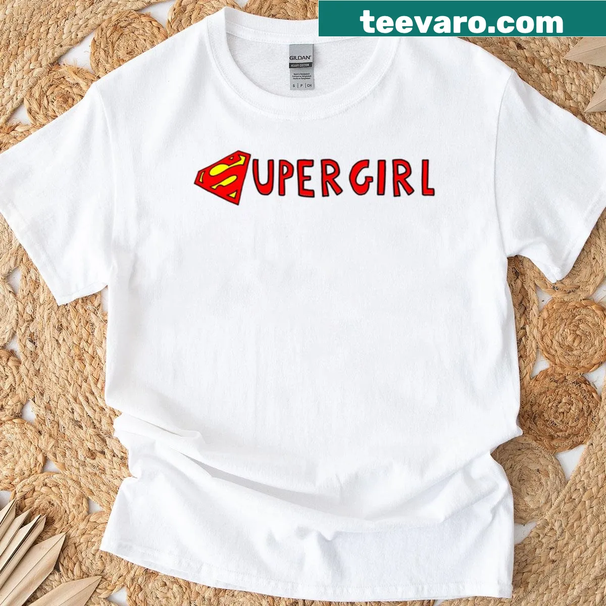 Oversized t-shirt with a minimalist SG logo design — on a men's t-shirt