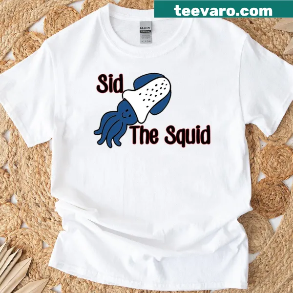 Cartoon T-shirt featuring Sid the Squid design