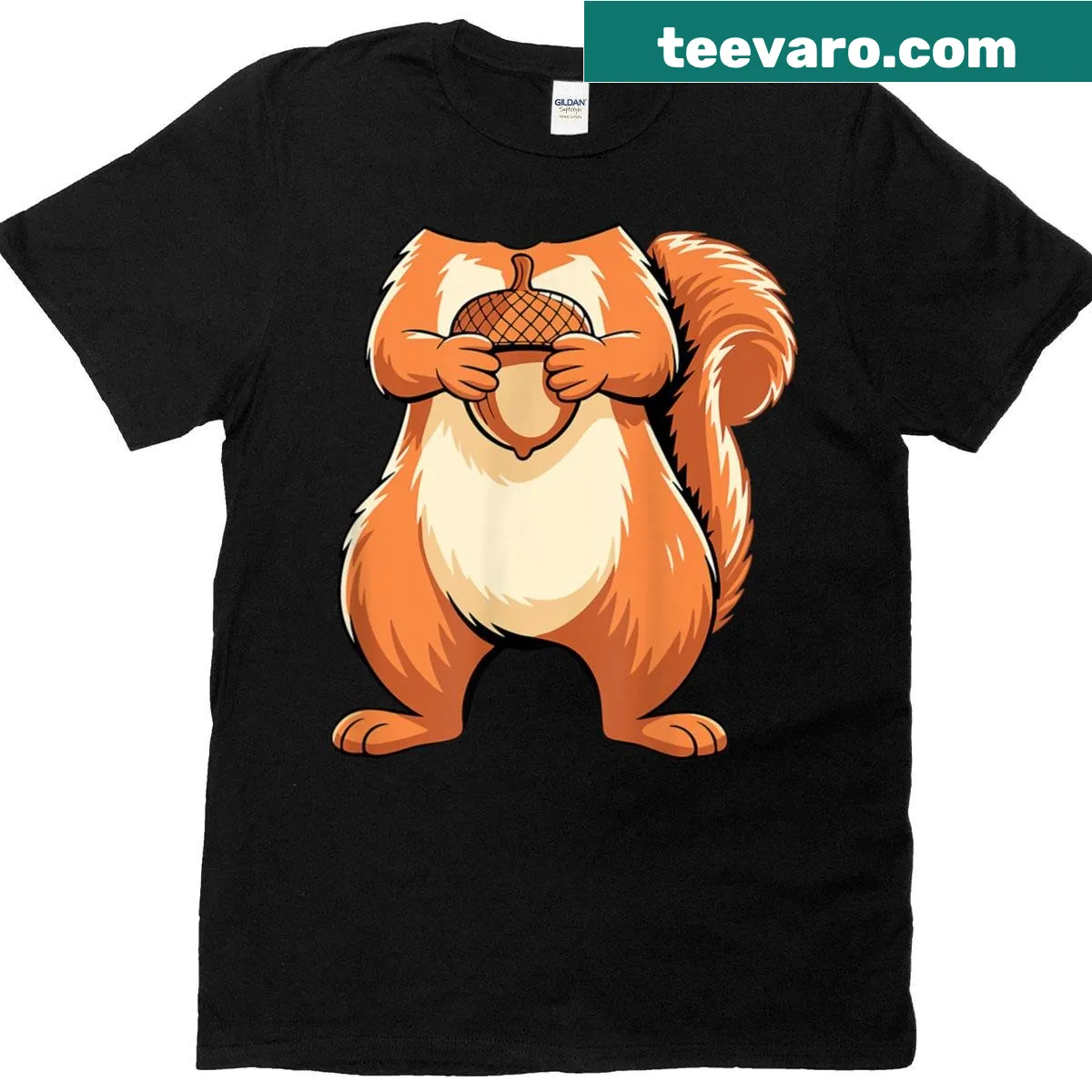 Cartoon squirrel design on a costume t-shirt — on a men's t-shirt
