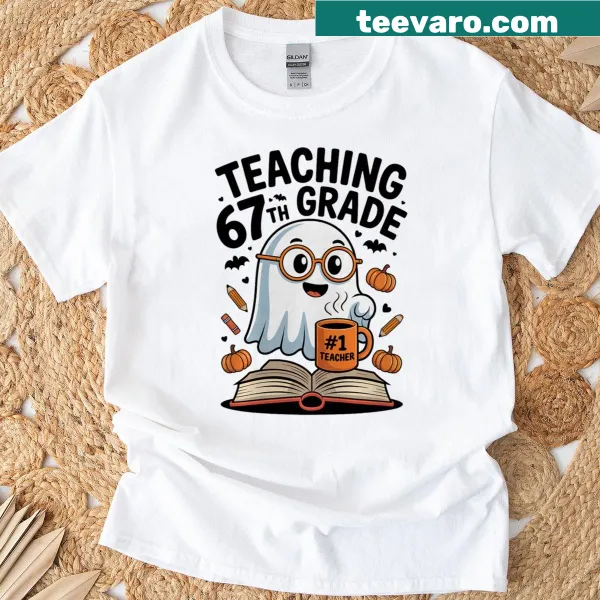 Funny Halloween T-shirt for teachers with humorous slogan