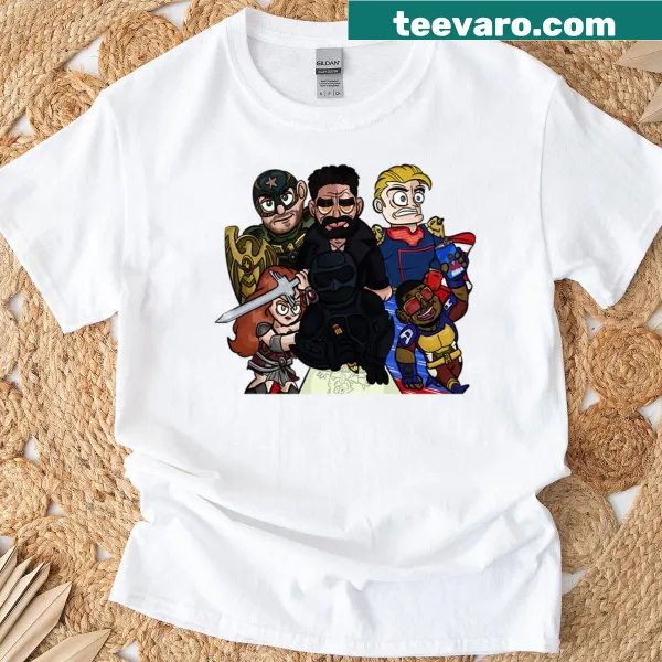 Oversized t-shirt with a cute character design