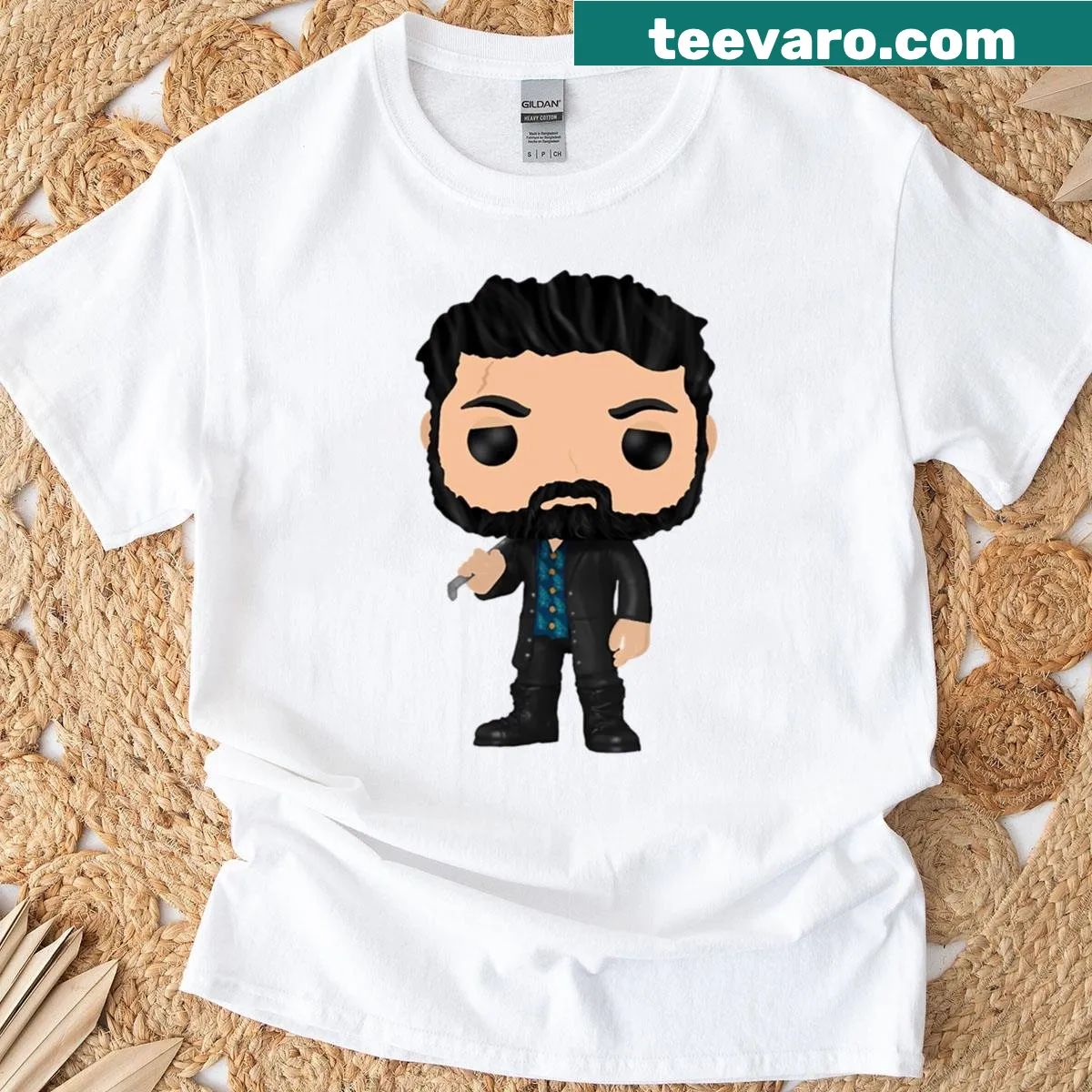 Oversized t-shirt for boys with a cool and playful design — on a men's t-shirt