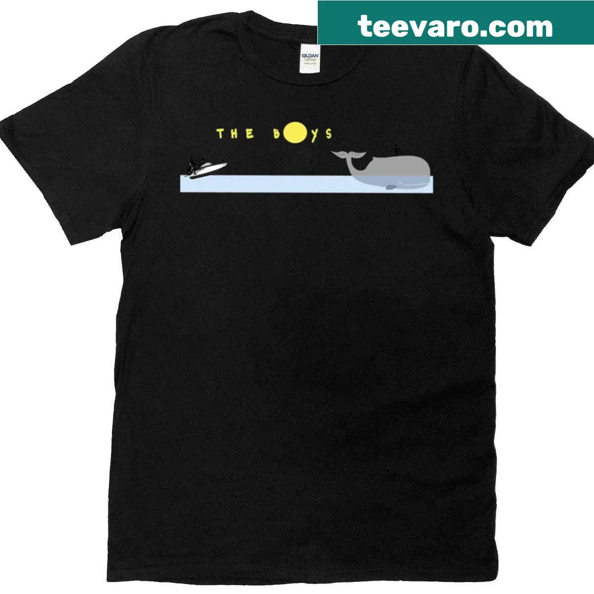 Bold T-shirt with playful text warning 'The Boys Watch Out' — on a men's t-shirt